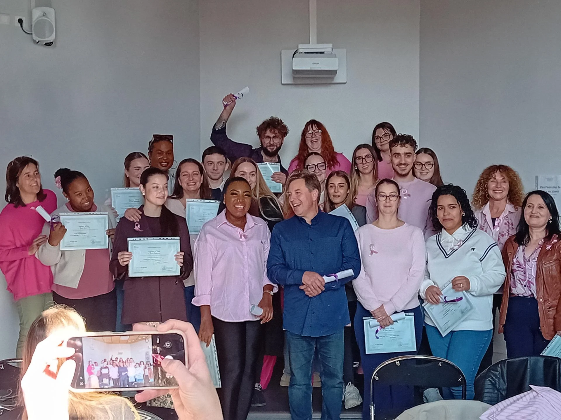 Les laureats et 2 professeurs